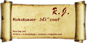 Rokobauer József névjegykártya