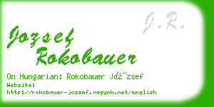 jozsef rokobauer business card